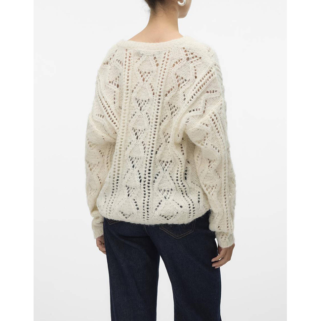 Product VERO MODA VMNEWERINSTRUCTURE LS V-NK PULLOV GA BOO base image