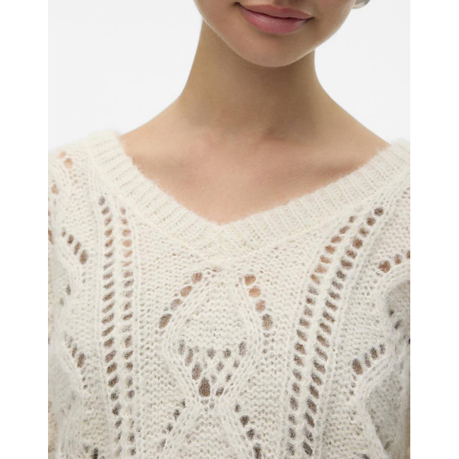 Product VERO MODA VMNEWERINSTRUCTURE LS V-NK PULLOV GA BOO base image