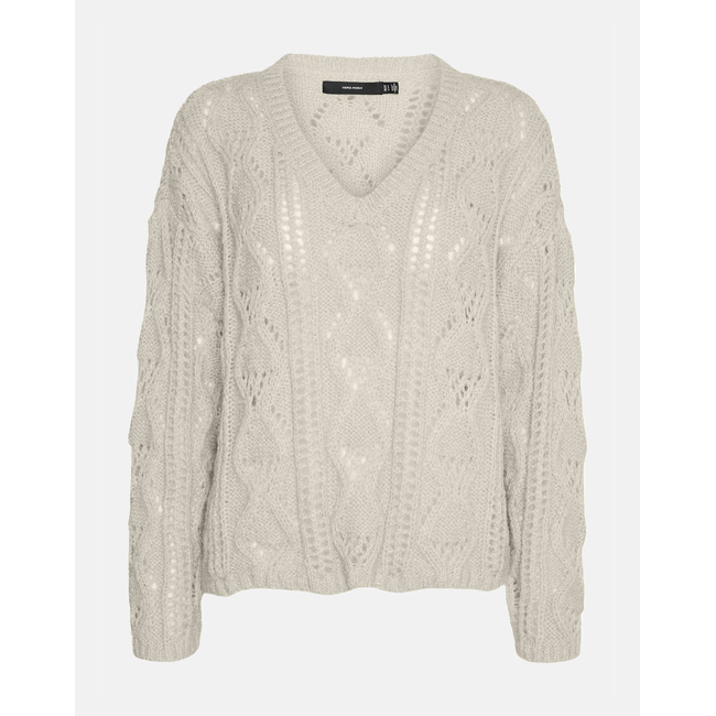 Product VERO MODA VMNEWERINSTRUCTURE LS V-NK PULLOV GA BOO base image