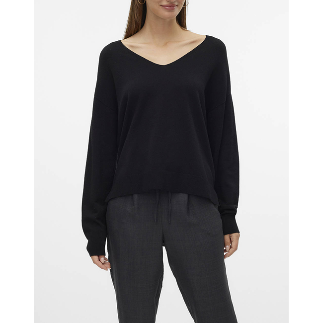 Product VERO MODA VMBREEZE LS V-NECK PULLOVER BOO base image