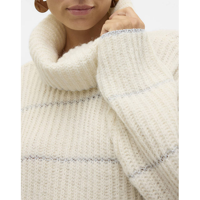 Product VERO MODA VMSHILA LS COWLNECK PULLOVER GA base image