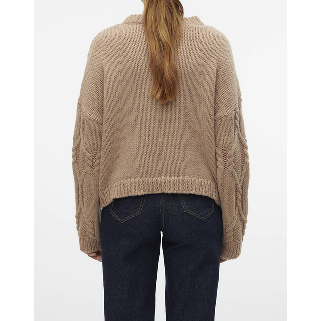 Product VERO MODA VMUNA LS O-NECK PULLOVER GA base image
