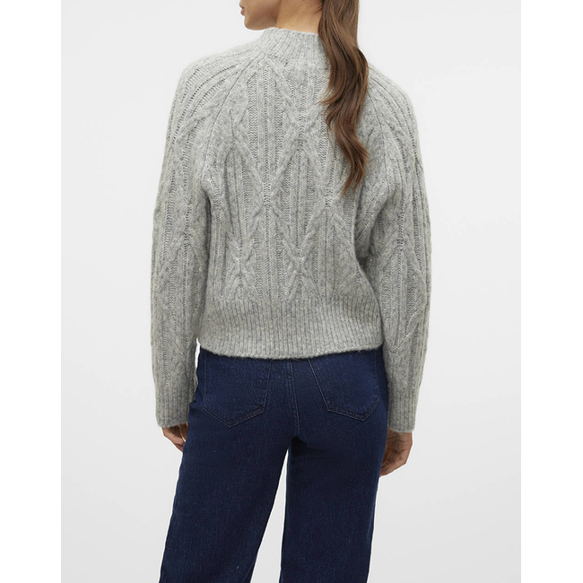 Product VERO MODA VMBAILY LS HIGHNECK PULLOVER GA base image
