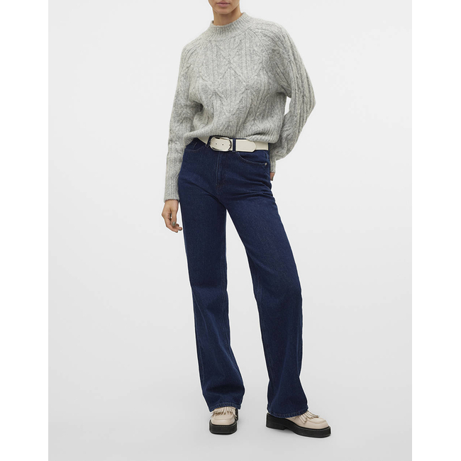 Product VERO MODA VMBAILY LS HIGHNECK PULLOVER GA base image