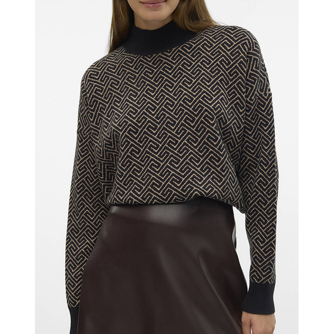 Product VERO MODA VMARIA ART BATWING HIGHNECK PULLOVER REP base image