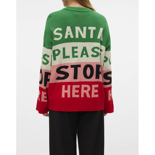 Product VERO MODA VMSANTATEXT LS O-NECK PULLOVER XMAS base image