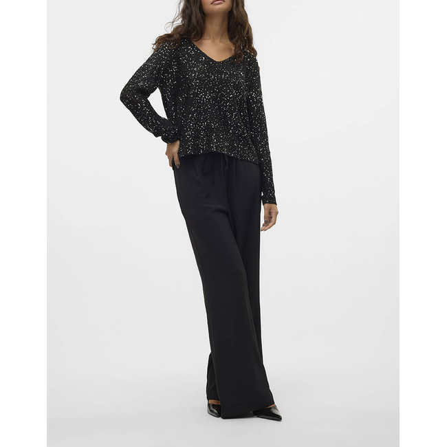 Product VERO MODA VMLEILANI NEW LS V-NECK PULLOVER REP base image