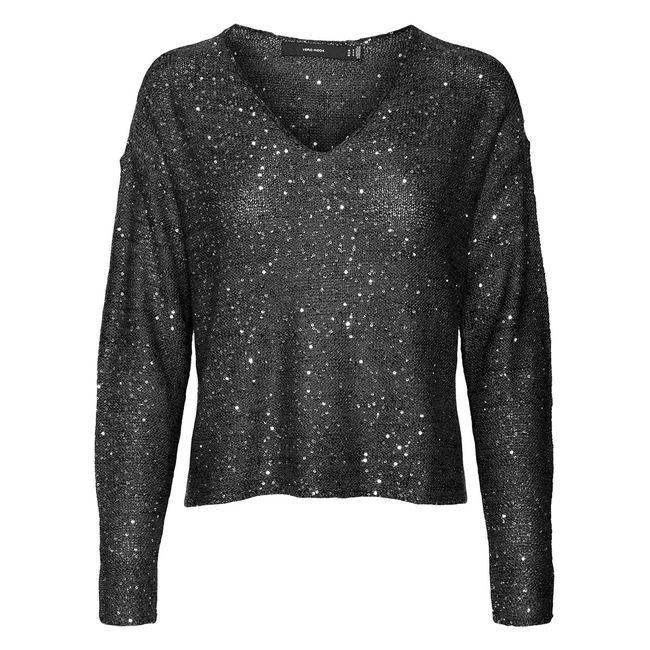 Product VERO MODA VMLEILANI NEW LS V-NECK PULLOVER REP base image
