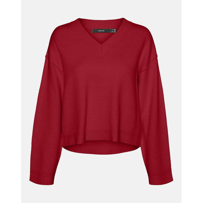 Product VERO MODA VMGOLD PIPING LS V-NECK PULL. GA LCS base image