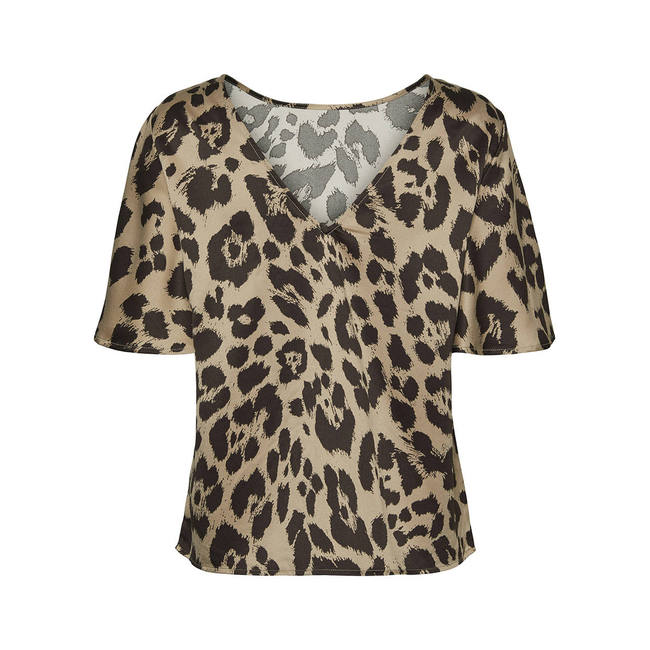 Product VERO MODA VMMERLE 2/4 O-NECK TOP WVN GA base image