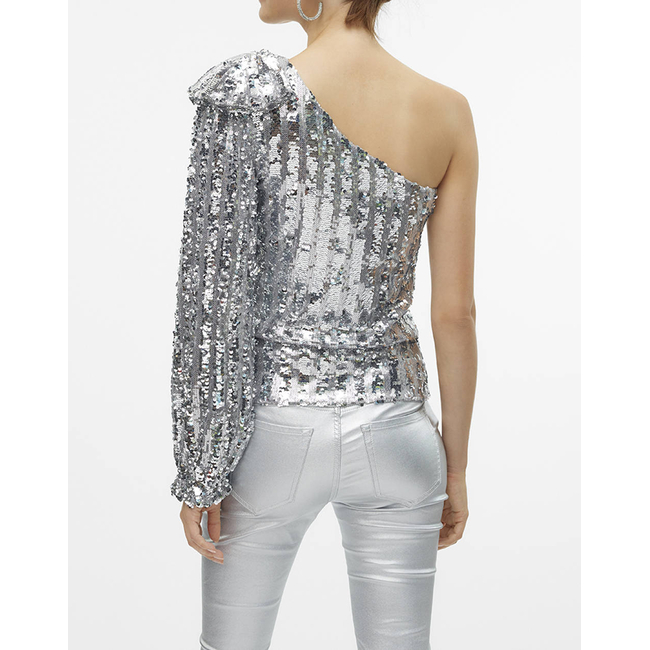 Product VERO MODA VMEFI ONE SHOULDER LS TOP JRS base image