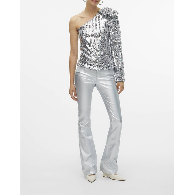 Product VERO MODA VMEFI ONE SHOULDER LS TOP JRS base image