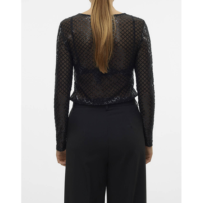 Product VERO MODA VMSAFINA LS O-NECK TOP JRS base image