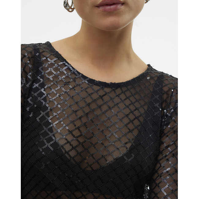 Product VERO MODA VMSAFINA LS O-NECK TOP JRS base image