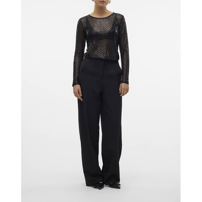 Product VERO MODA VMSAFINA LS O-NECK TOP JRS base image