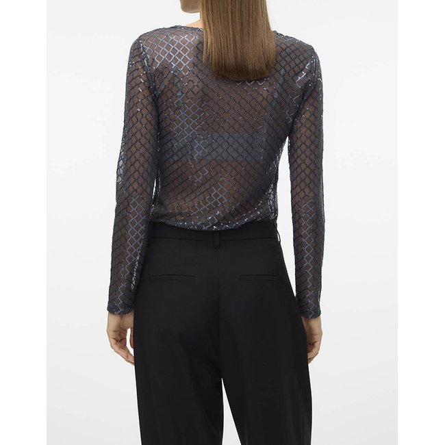 Product VERO MODA VMSAFINA LS O-NECK TOP JRS base image