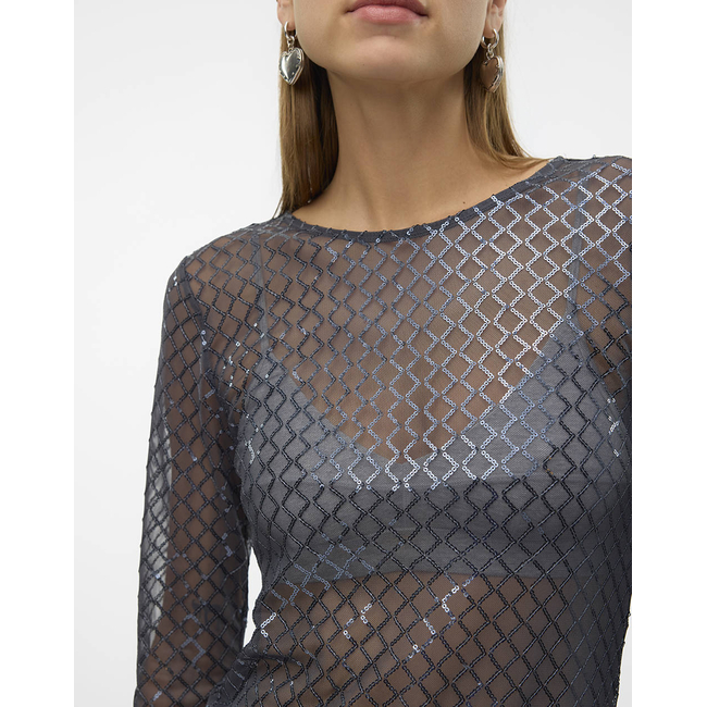 Product VERO MODA VMSAFINA LS O-NECK TOP JRS base image