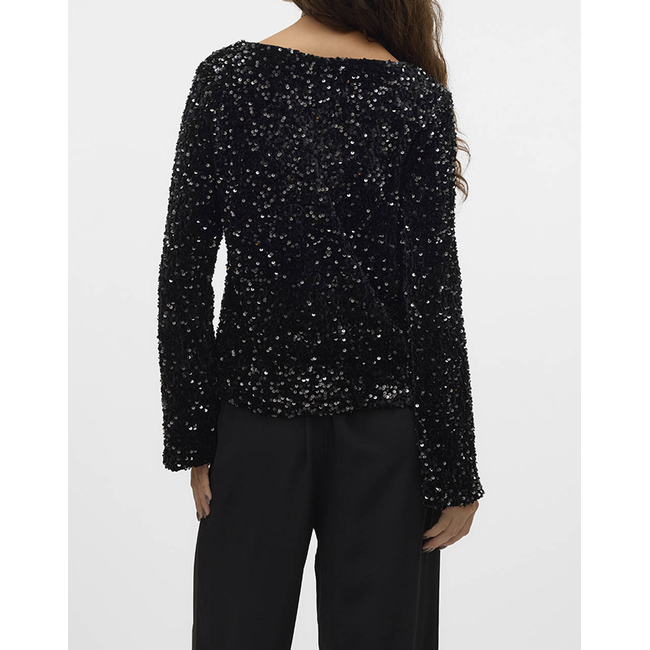 Product VERO MODA VMBELLA LS BOATNECK TOP JRS base image