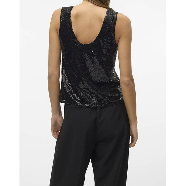 Product VERO MODA VMKAJE SL V-NECK TOP JRS GA base image