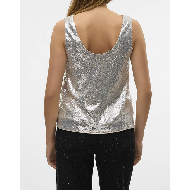 Product VERO MODA VMKAJE SL V-NECK TOP JRS GA base image
