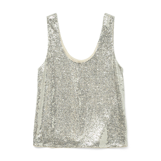 Product VERO MODA VMKAJE SL V-NECK TOP JRS GA base image