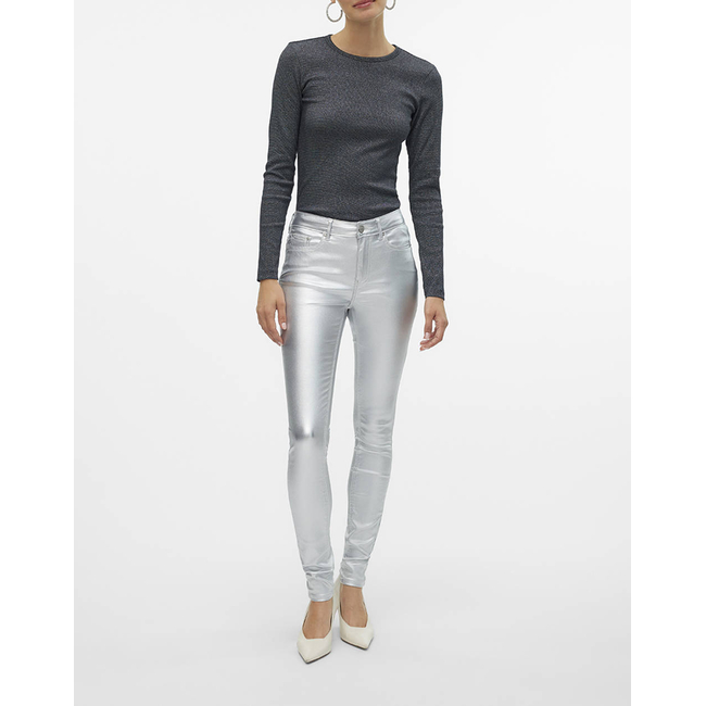 Product VERO MODA VMCHLOE LS LUREX SHORT TOP JRS base image