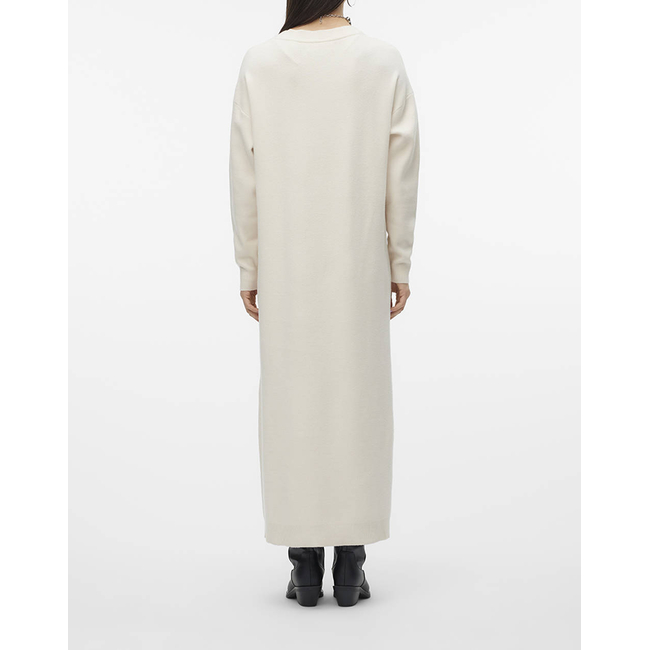 Product VERO MODA VMGOLD LS V-NECK 7/8 DRESS GA base image