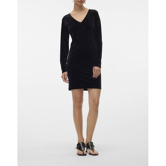 Product VERO MODA VMEFFIE LS SHORT DRESS JRS GA base image