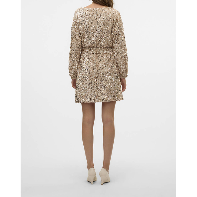 Product VERO MODA VMBELLA LS BOATNECK SHORT DRESS JRS base image