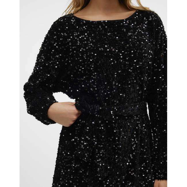 Product VERO MODA VMBELLA LS BOATNECK SHORT DRESS JRS base image