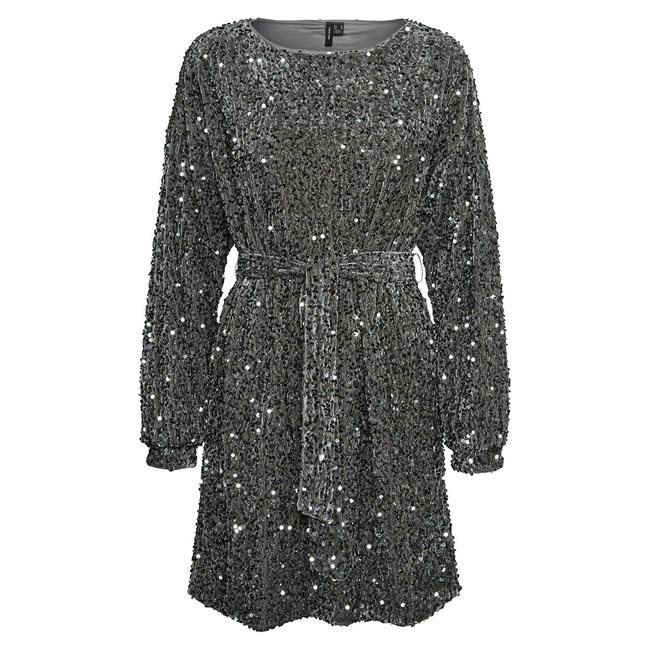 Product VERO MODA VMBELLA LS BOATNECK SHORT DRESS JRS base image