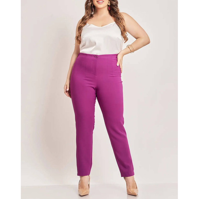 Product PARABITA Straightening leg crepe pants slim fit base image