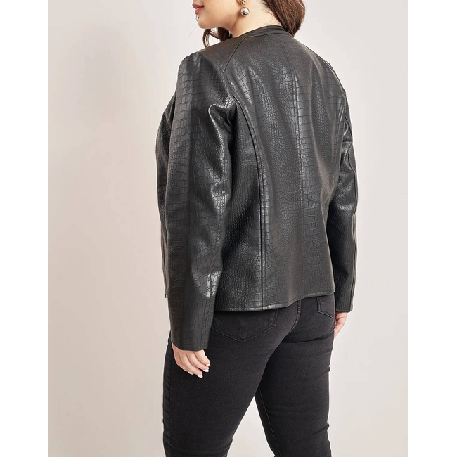 Product PARABITA Biker τζάκετ δερματίνη κροκό base image
