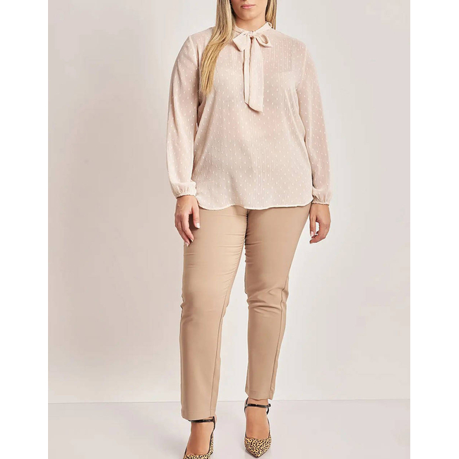 Product PARABITA shirt chiffon plumetti with tie base image