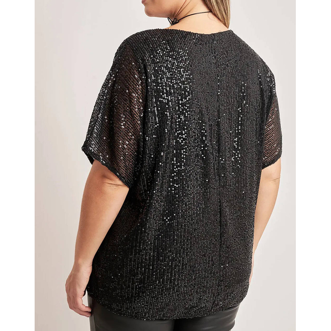 Product PARABITA "V" sequin shirt base image