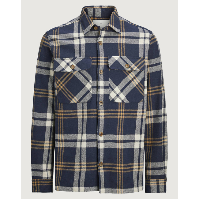 Product JACK&JONES JPRRAYMOND MELANGE CHECK LS OVERSHIRT SN base image