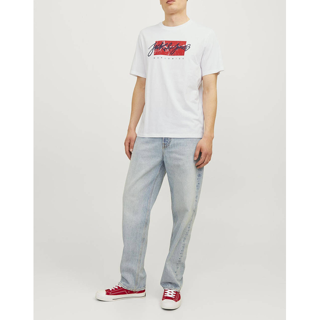 Product JACK&JONES JJTILEY TEE SS CREW NECK LN base image