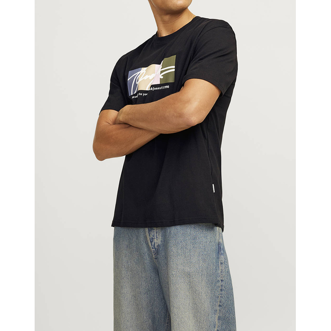 Product JACK&JONES JORPORTLAND BLOCK BRANDING SS CN LN base image