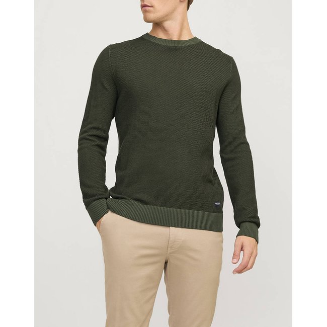 Product JACK&JONES JJEGLOBE KNIT CREW NECK NOOS base image