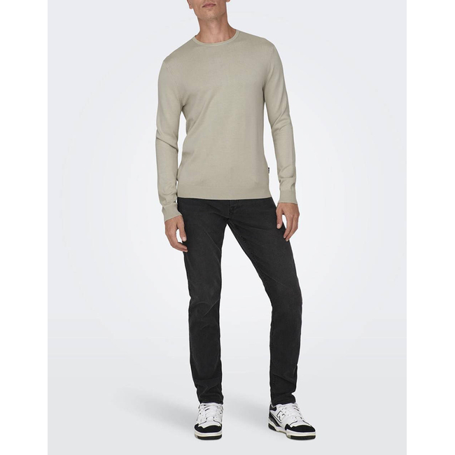 Product ONLY&SONS ONSWYLER LIFE REG 14 LS CREW KNIT NOOS base image