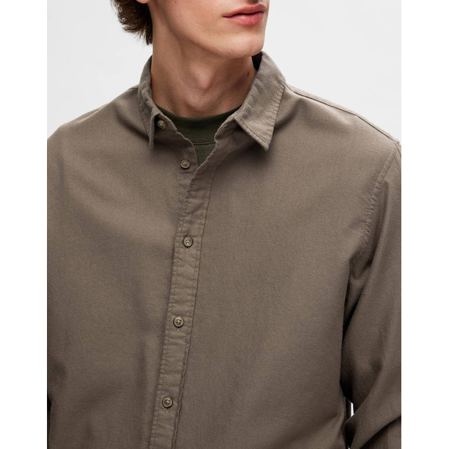 Product SELECTED SLHSLIMOWEN-BRUSHED SHIRT LS NOOS base image