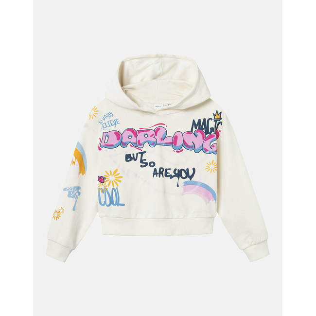 Product NAME IT NKFLIDITTE LS LOOSE SHORT SWEAT WH UNB base image