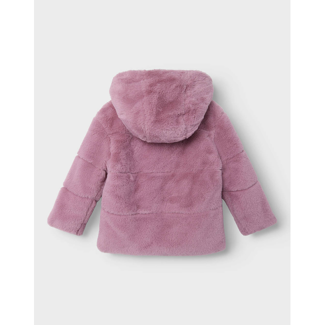Product NAME IT NMFMILA FAUX FUR JACKET W HOOD PB base image