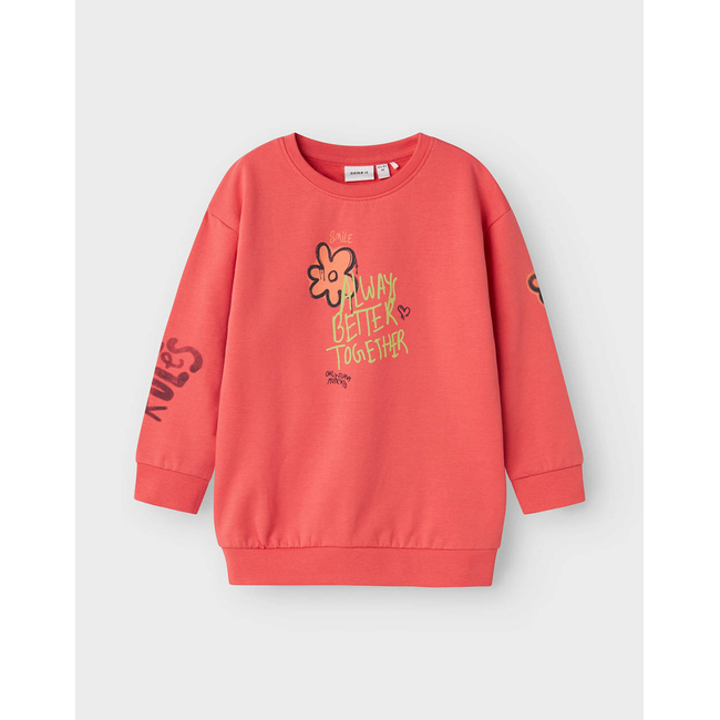 Product NAME IT NMFNOELLE RLX SWEAT TUNIC BOX BRU base image