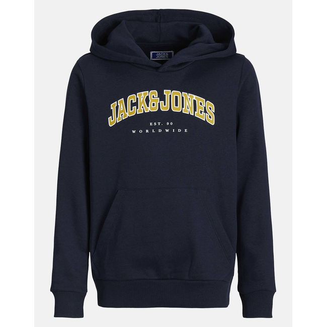 Product JACK&JONES JJECALEB VARSITY SWEAT HOOD NOOS JNR base image