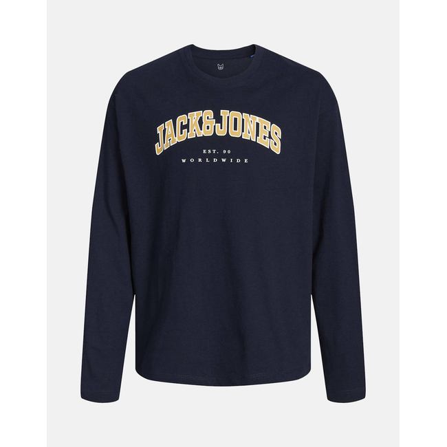 Product JACK&JONES JJECALEB VARSITY TEE LS O-NECK JNR base image