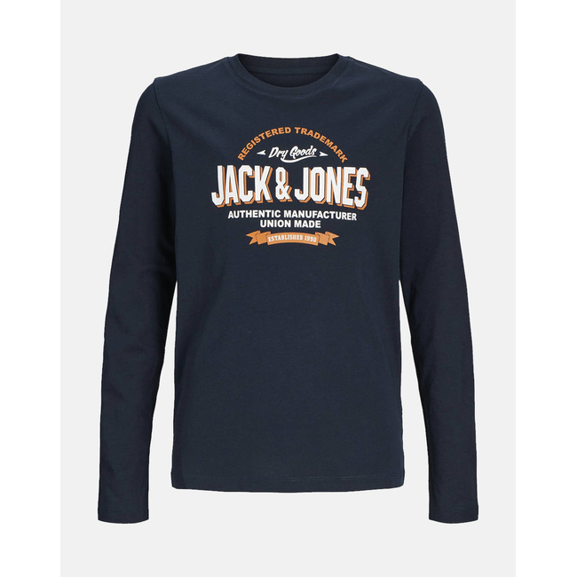 Product JACK&JONES JJELOGO TEE LS O-NECK 2 COL NOOS JNR base image