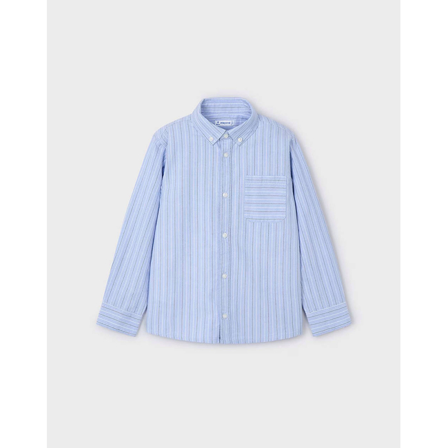 Product MAYORAL Long sleeve striped oxfor shirt base image