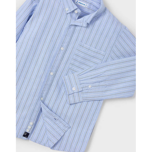 Product MAYORAL Long sleeve striped oxfor shirt base image