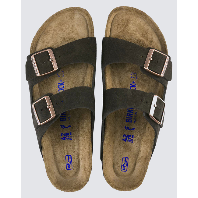 Product BIRKENSTOCK F25 LEATHER ARIZONA SFB LEVE MOCCA 35 - 46 NARROW CORE ESSENTIAL UNISEX SHOE base image